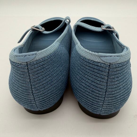 Vivaia Margot Mary Jane Comfort Old Money Washable Arch Support Flats Denim 9.5 - Picture 6 of 8